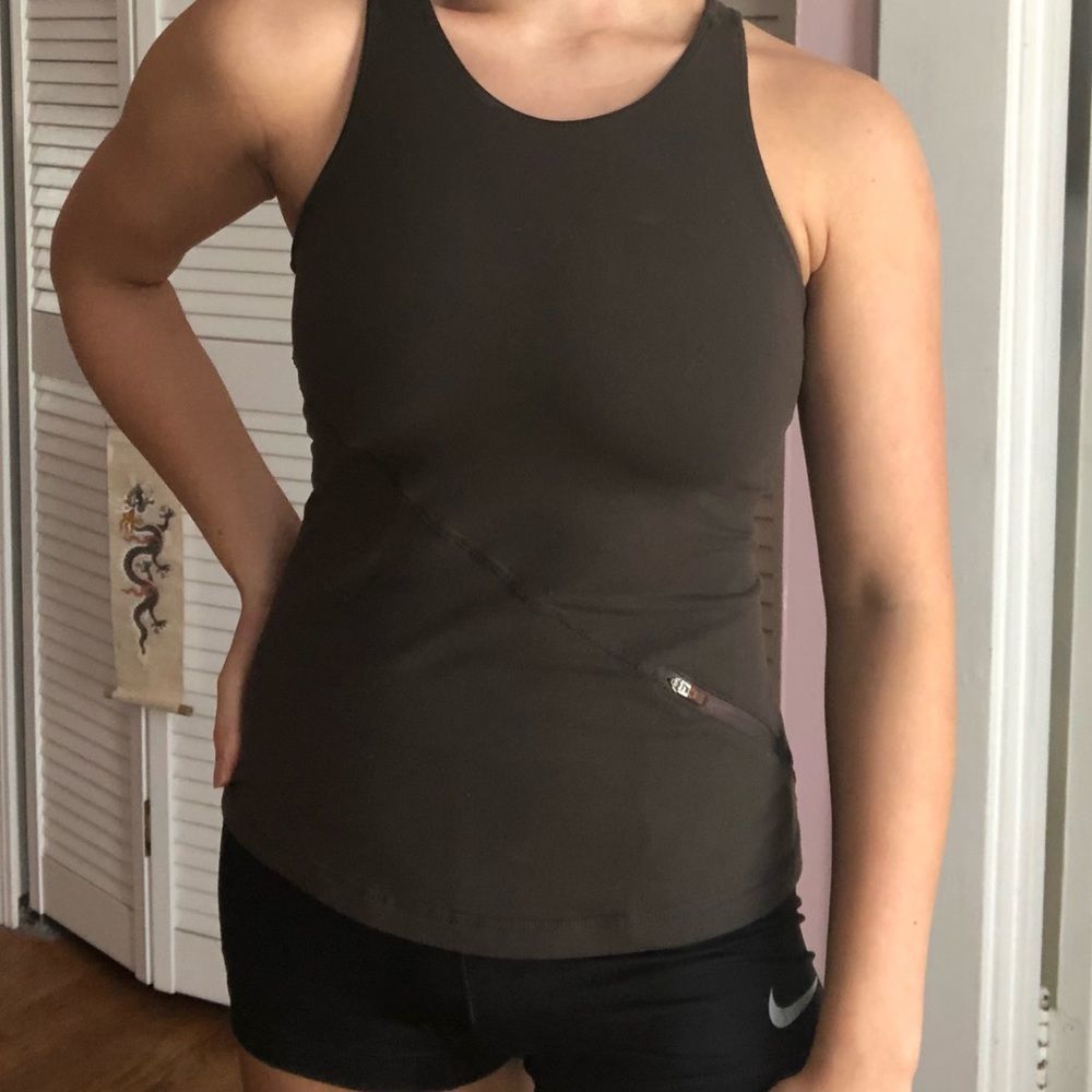 Lulu Repose High Neck Cross Back Tank Top
